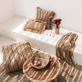 The Raffia Basket Trays - Natural - S