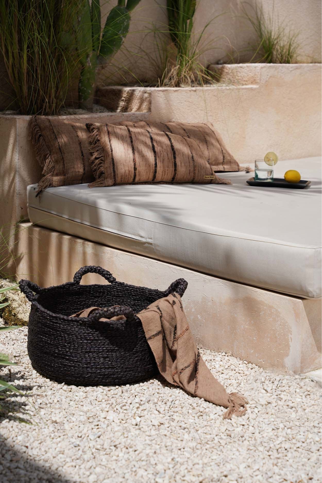 Les Quatre Mains Baskets - Black - L
