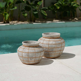 The Belly Vase - Concrete Natural - L