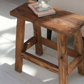 The Fab Rustic Stool - Natural