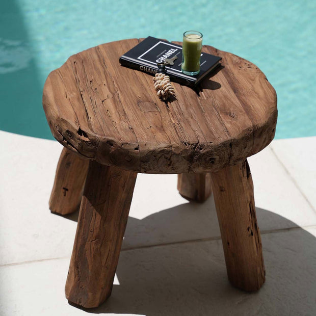 The Marabunta Rustic Side Table - Natural