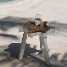 The Organic Side Table - Natural White