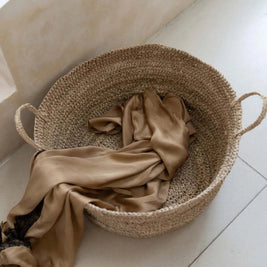 The Raffia Basket Trays - Natural - L