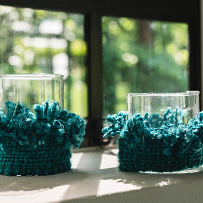 The Oh My Gee Candle Holder - Aqua - S