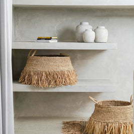 The Raffia Deluxe Baskets - Natural - Medium