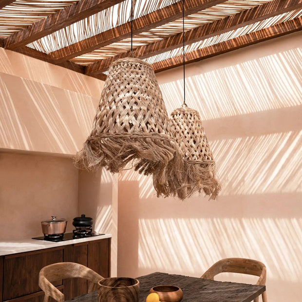 The Abaca Jelly Fish Pendant - Natural - M