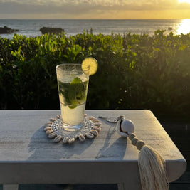 The Seagrass Shell Coaster - White