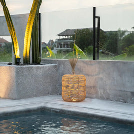 The Dumpling Floor Lamp - Pendant - Natural - L