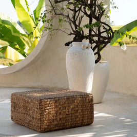 The Hyacinth Pouffe Square - Natural - M