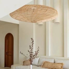 The Raffia Cushion Cover Rectangular - Natural - 35x100