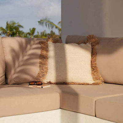 The Saint Tropez Cushion Cover - Natural White - 60x60