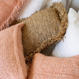 The Oh My Gee Cushion Cover - Salmon Pink - 35x100