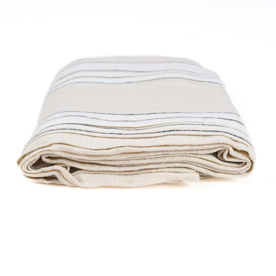The Provence Tablecloth - Natural Black White - 150x250
