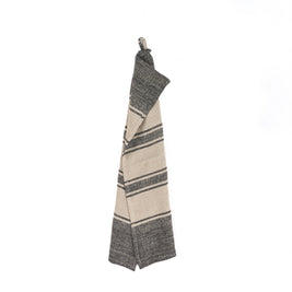 The Linen Smudge Kitchen Towel - Natural Black - 50x70