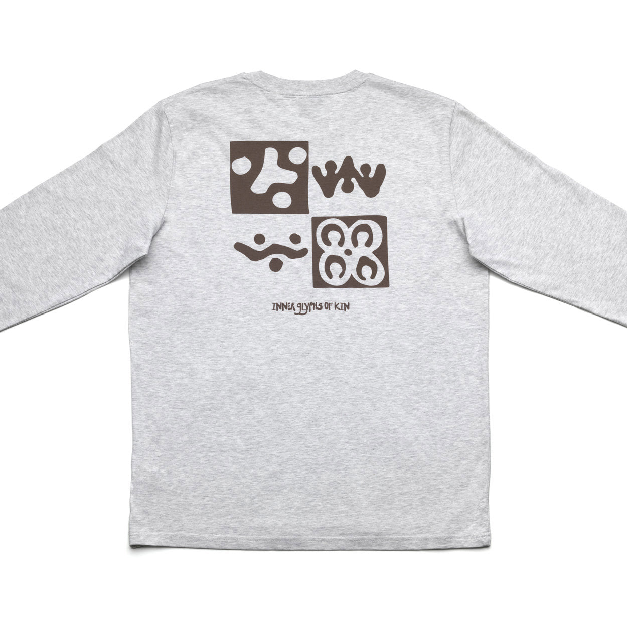 The Checkerboard L/S T-Shirt - Heather Grey - XL