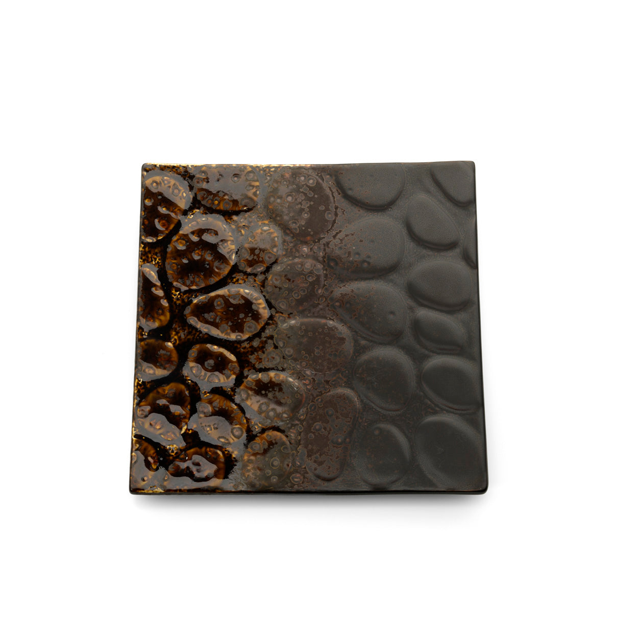 The Merapi Square Plate - Brown