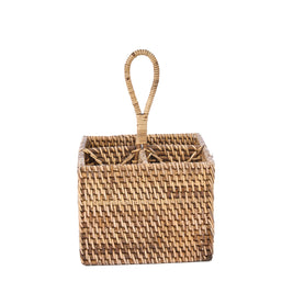The Rattan Cutlery Caddy N°4 - Natural Brown