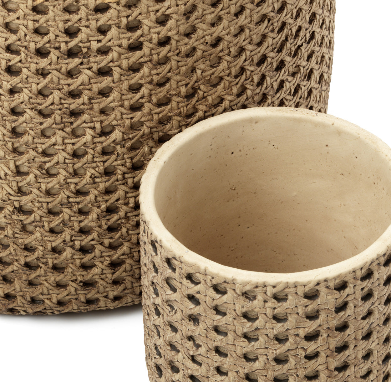 The RattanRock Planter - Natural - L