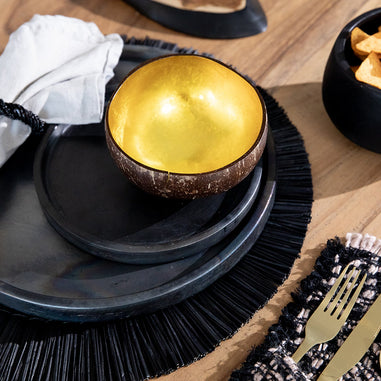 The Beaded Napkin Ring - Black