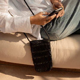 The Dial Diva Phone Bag - Black