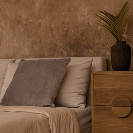 The Velvet Crush Cushion Cover - Grey - 50x50
