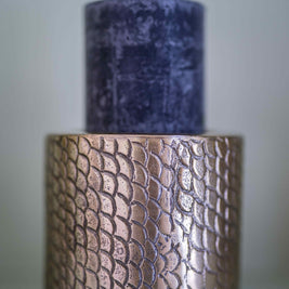 The Croco Candle Holder - Brass - M