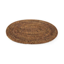 The Colonial Oval Placemat - Natural Brown