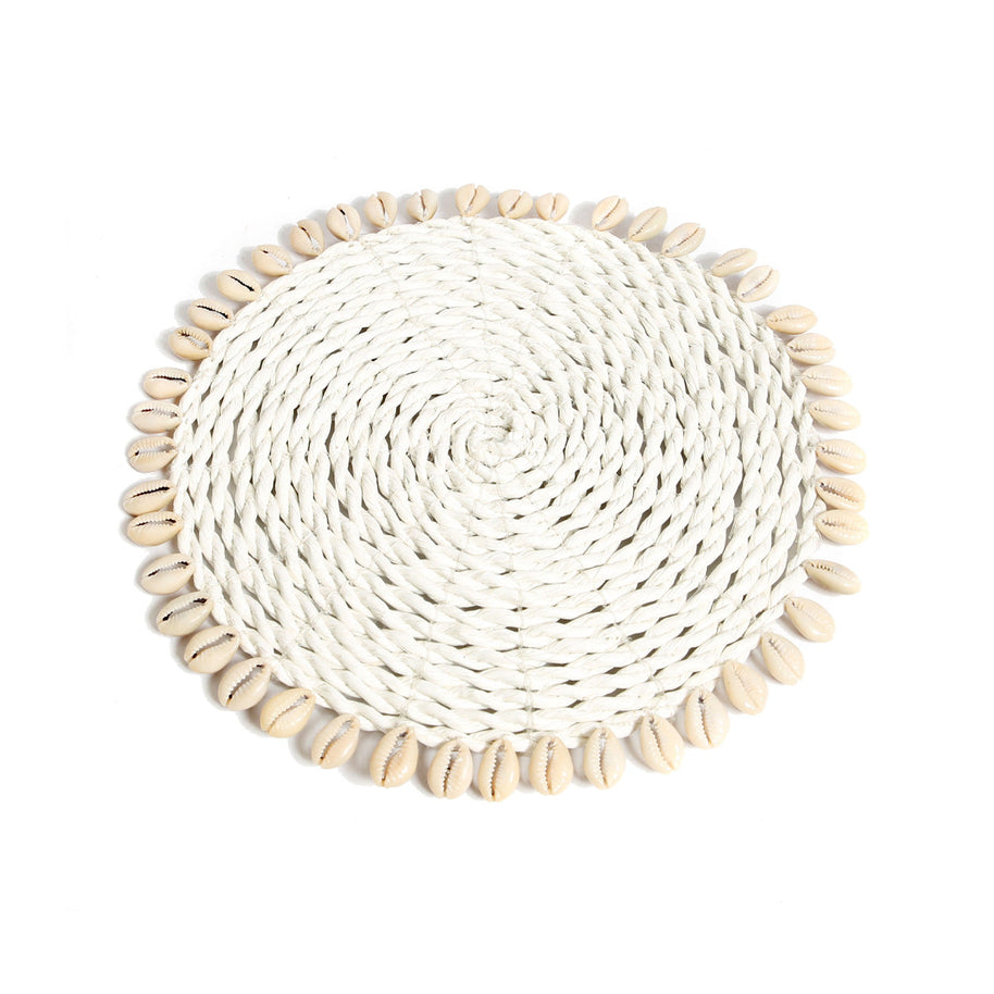 The Seagrass Shell Pan Coaster - Natural