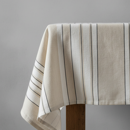 The Provence Tablecloth - Natural Black White - 150x300