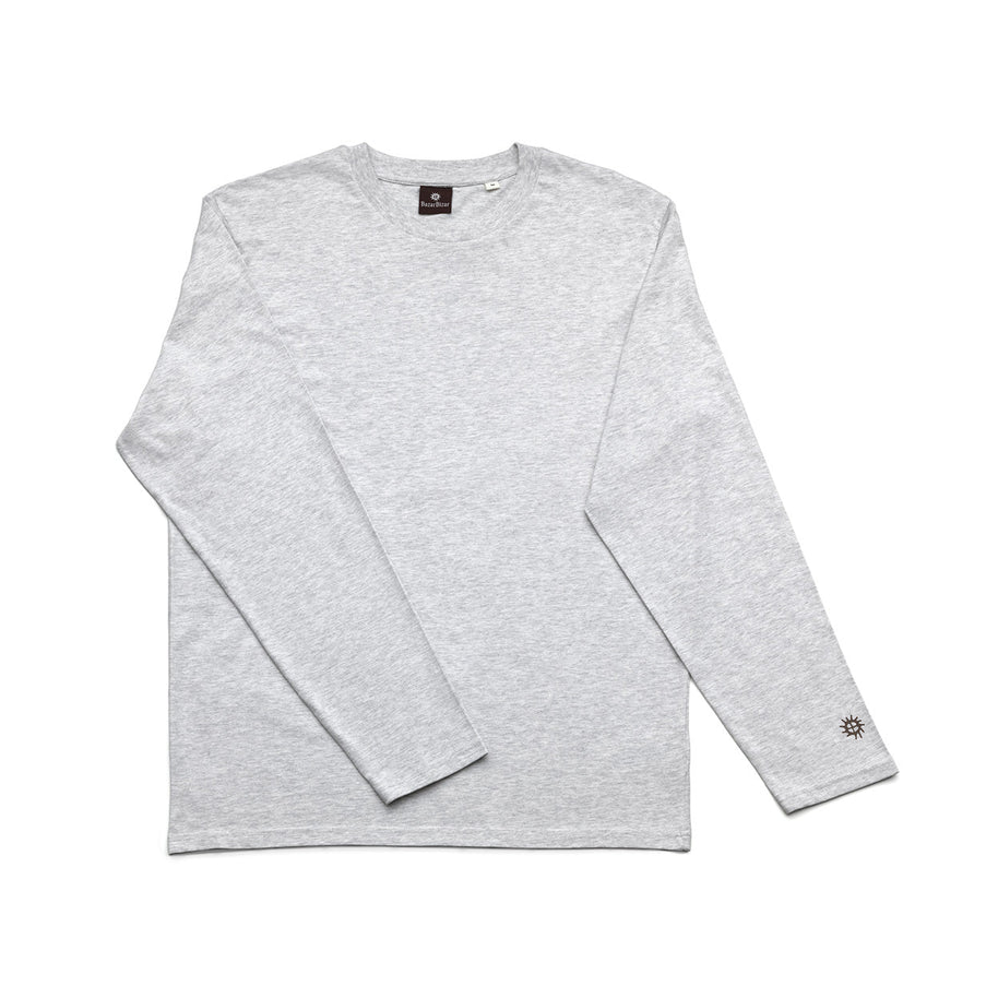 The Checkerboard L/S T-Shirt - Heather Grey - XL