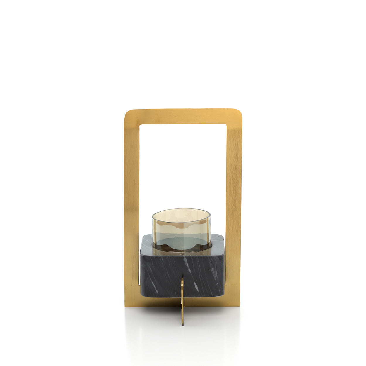 The Marbre d’Or Candle Holder - Gold Black - L