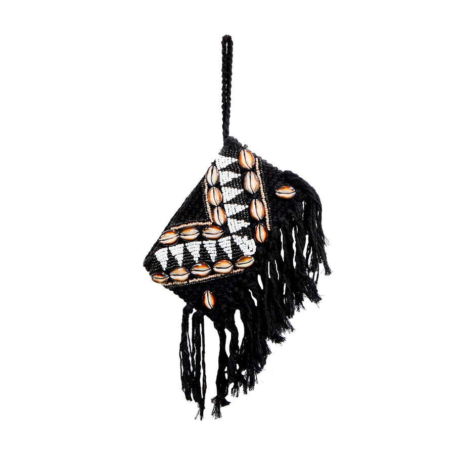 The Macrame Clutch - Black