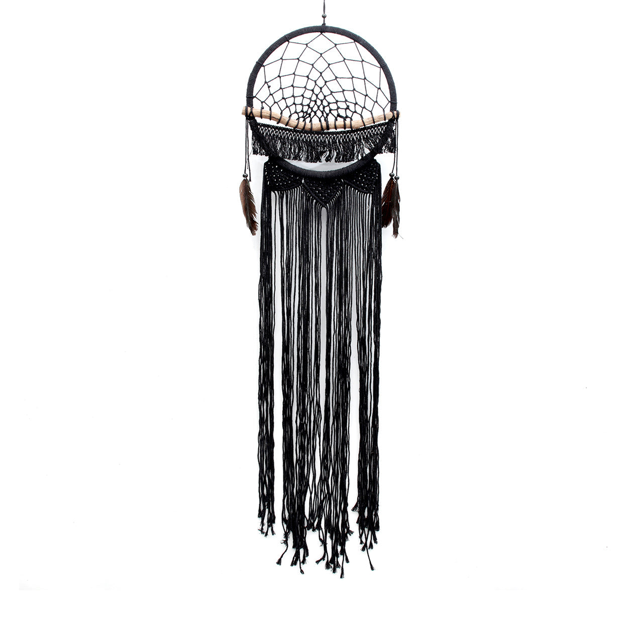 The Macrame Wood Dreamer - Black