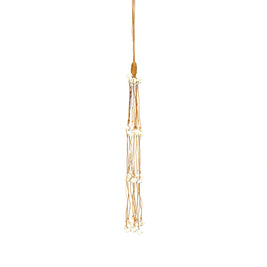 The Long Shell Tassel - White