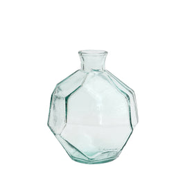 The Round Origami Vase - Blue