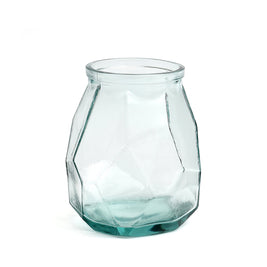 The Wide Origami Vase - Blue