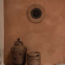 The Raffia Macramé Wall Deco - Black Natural