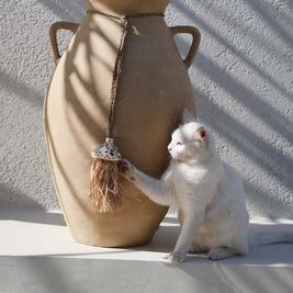 The Raffia Lupina Tassel - Natural