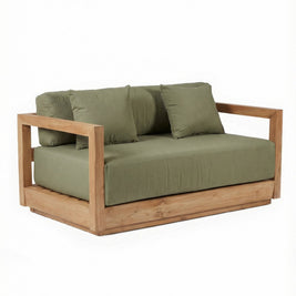 The Umalas Two Seater Sofa - Outdoor - Green Alga