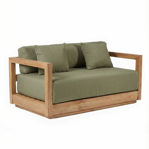 The Umalas Two Seater Sofa - Outdoor - Green Alga
