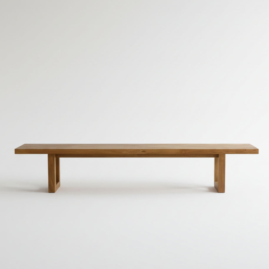 Bench With Square Foot - Natural - 220