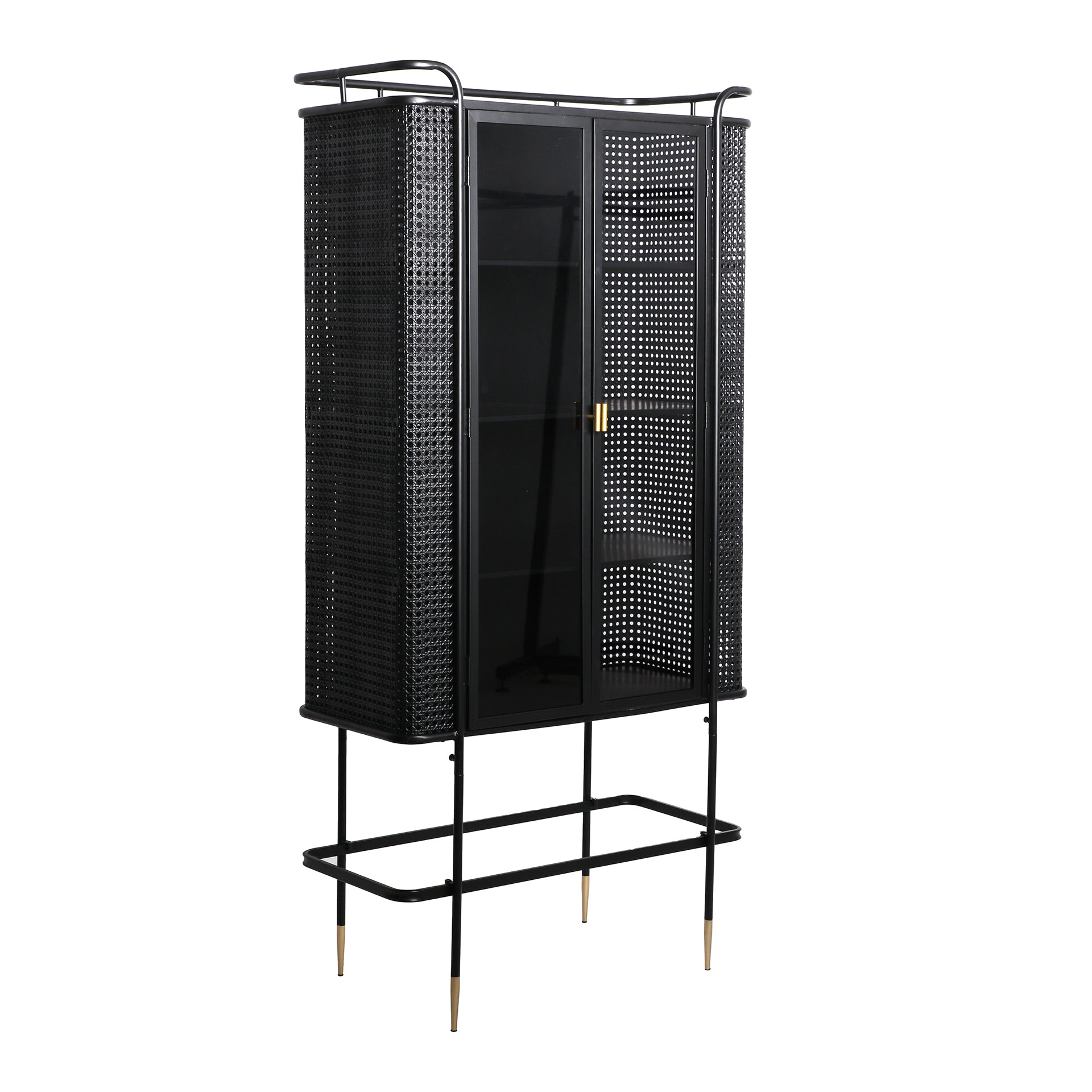 FUSSEN GLASS CABINET in a modern interior setting