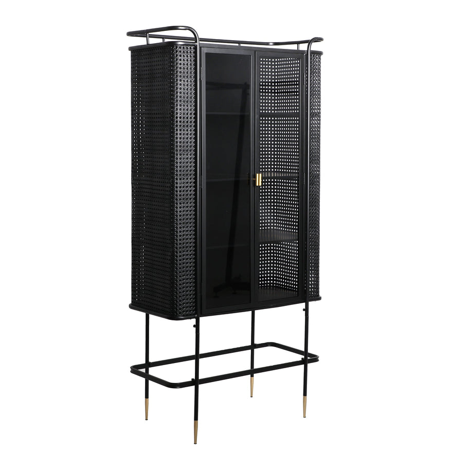 FUSSEN GLASS CABINET in a modern interior setting