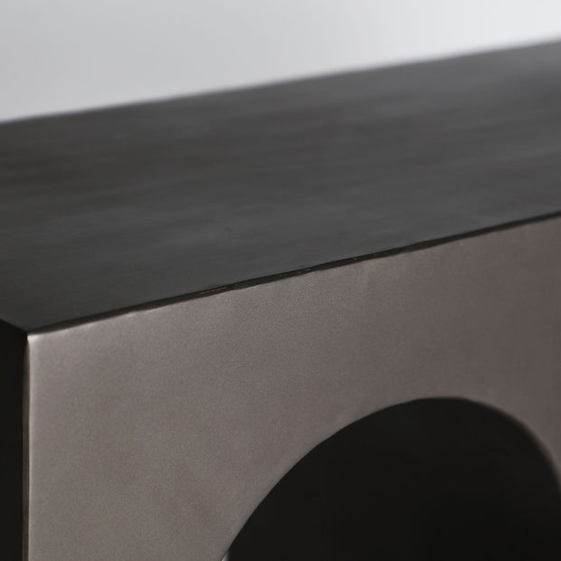 RETHEL CONSOLE TABLE in a modern interior setting