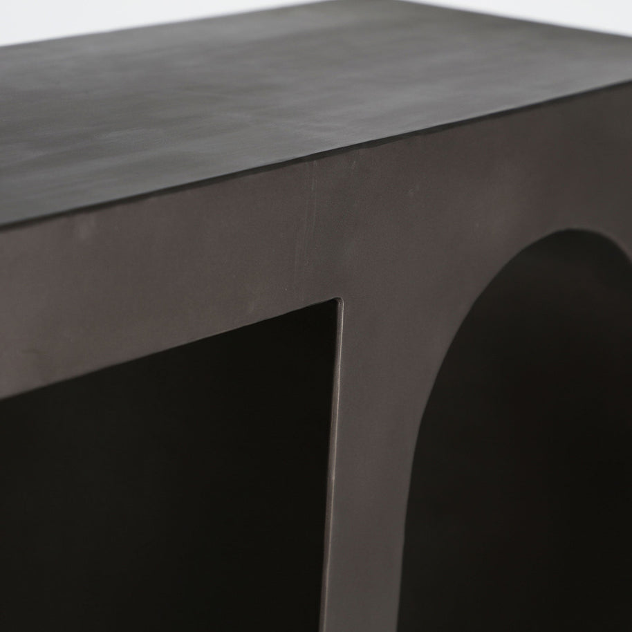 RETHEL CONSOLE TABLE in a modern interior setting