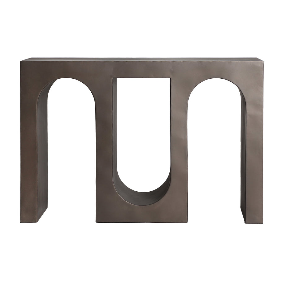 RETHEL CONSOLE TABLE in a modern interior setting