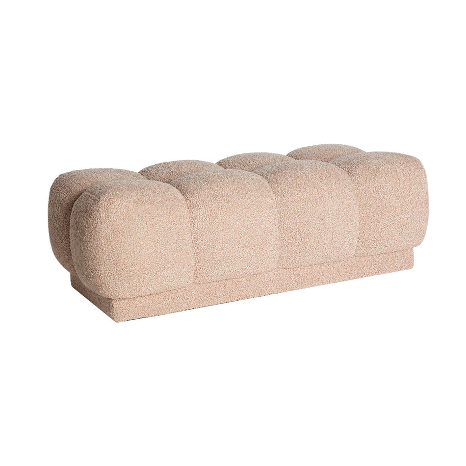 MARBURGO BED FOOT STOOL in a modern interior setting