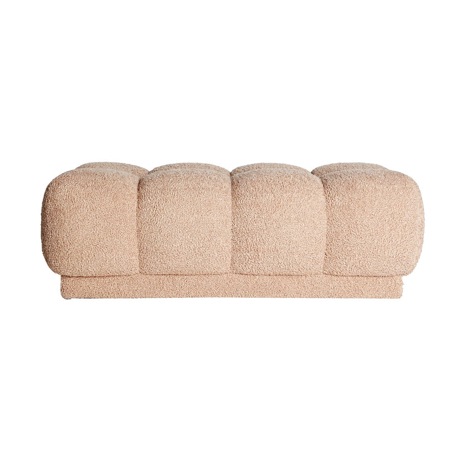 MARBURGO BED FOOT STOOL in a modern interior setting