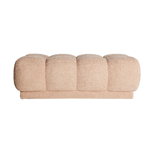 MARBURGO BED FOOT STOOL in a modern interior setting