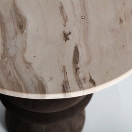 VRADS SIDE TABLE in a modern interior setting